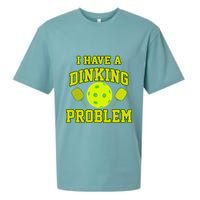 Pickleball Humor I Have A Dinking Problem Funny Sueded Cloud Jersey T-Shirt
