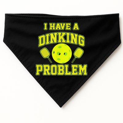 Pickleball Humor I Have A Dinking Problem Funny USA-Made Doggie Bandana