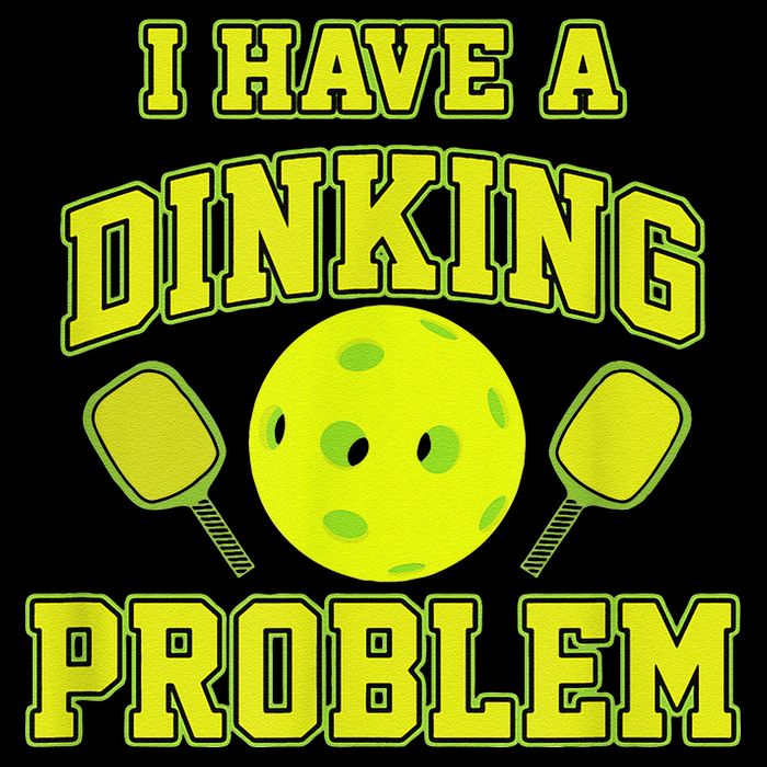 Pickleball Humor I Have A Dinking Problem Funny 7-Panel Snapback Hat