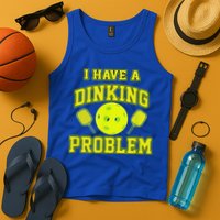Pickleball Humor I Have A Dinking Problem Funny Tank Top