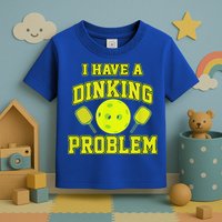 Pickleball Humor I Have A Dinking Problem Funny Toddler T-Shirt