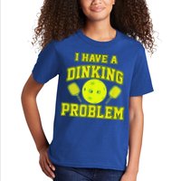 Pickleball Humor I Have A Dinking Problem Funny Kids T-Shirt
