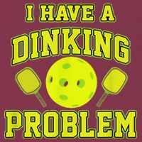 Pickleball Humor I Have A Dinking Problem Funny 16oz Travel Tumbler