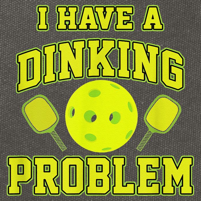 Pickleball Humor I Have A Dinking Problem Funny Cotton Canvas Backpack