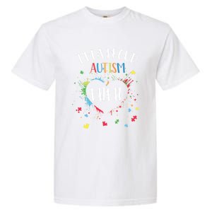 Puzzle Heart I'm A Proud Autism Mimi Autism Awareness Cool Gift Garment-Dyed Heavyweight T-Shirt