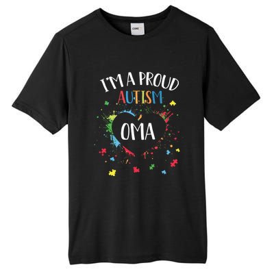 Puzzle Heart I'm A Proud Autism Oma Autism Awareness Gift Tall Fusion ChromaSoft Performance T-Shirt