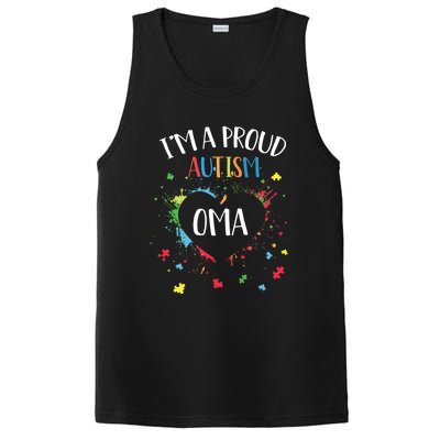 Puzzle Heart I'm A Proud Autism Oma Autism Awareness Gift PosiCharge Competitor Tank