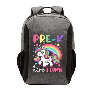 Prek Here I Come Unicorn Girl Back To School Vector Backpack