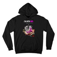 President Harris Im With Her Rocking Chucks & Pearls Kamala Harris 2024 Gift Hoodie