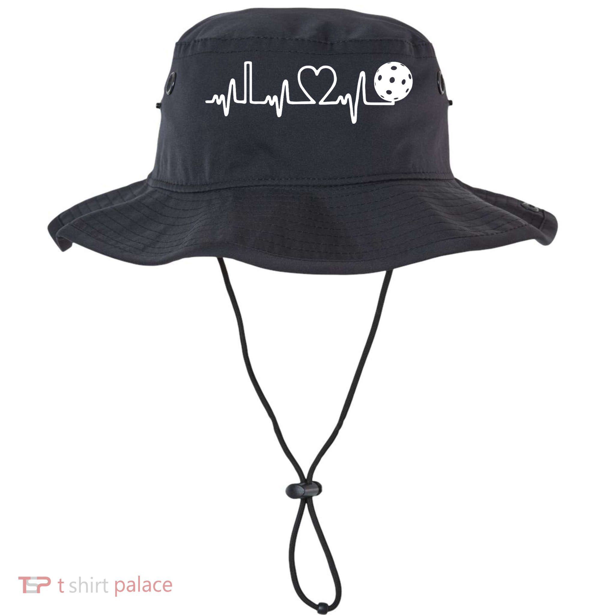 Pickleball Heartbeat! I Love Pickleball TShirt Bucket Hat