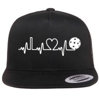 Pickleball Heartbeat! I Love Pickleball TShirt Flatbill Hat