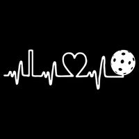 Pickleball Heartbeat! I Love Pickleball TShirt Flatbill Hat