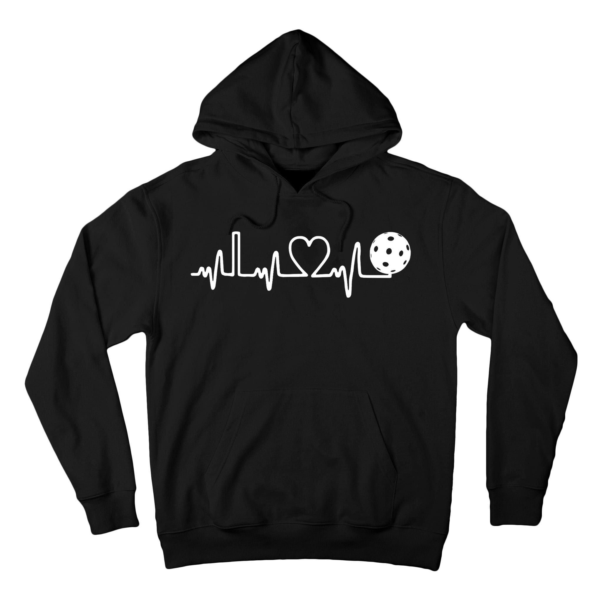 Pickleball Heartbeat! I Love Pickleball TShirt Tall Hoodie