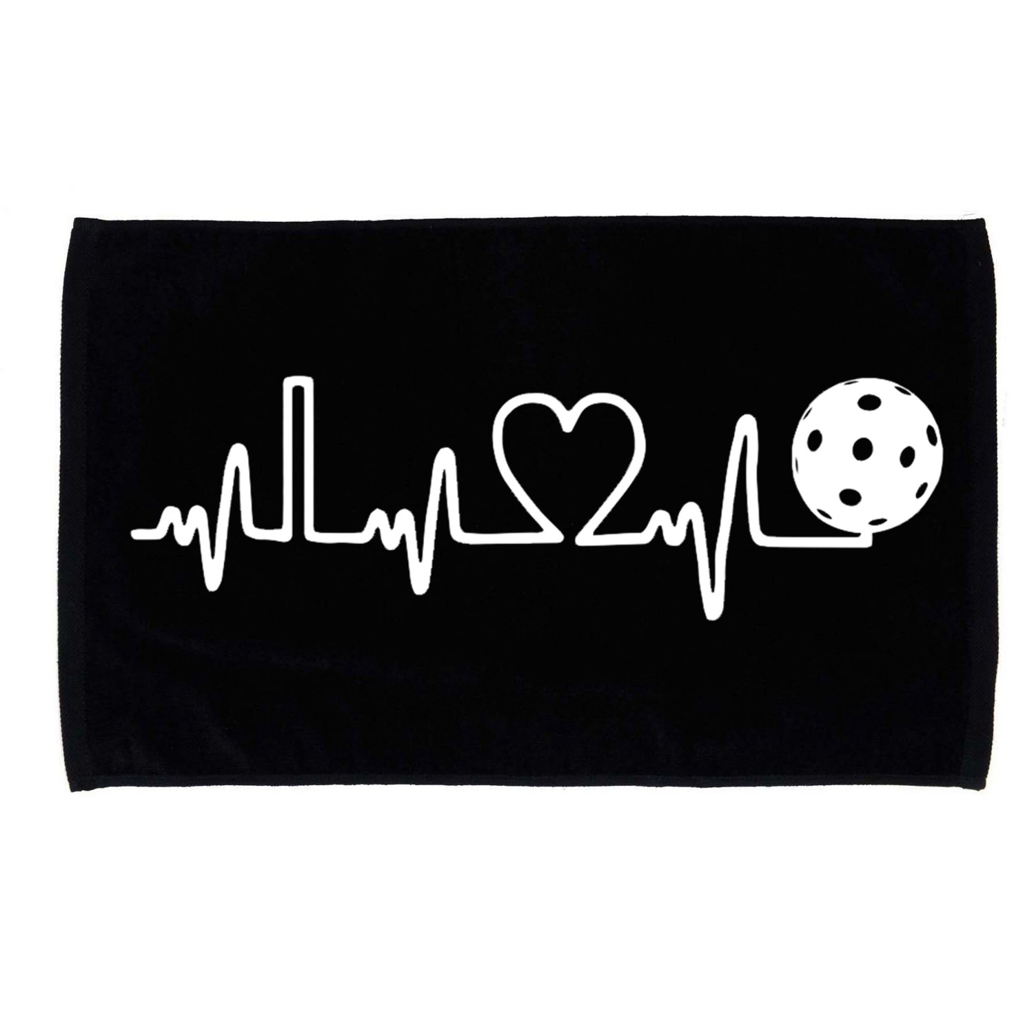 Pickleball Heartbeat! I Love Pickleball TShirt Microfiber Hand Towel