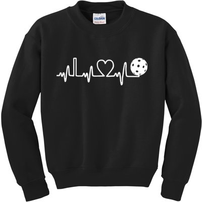 Pickleball Heartbeat! I Love Pickleball TShirt Kids Sweatshirt