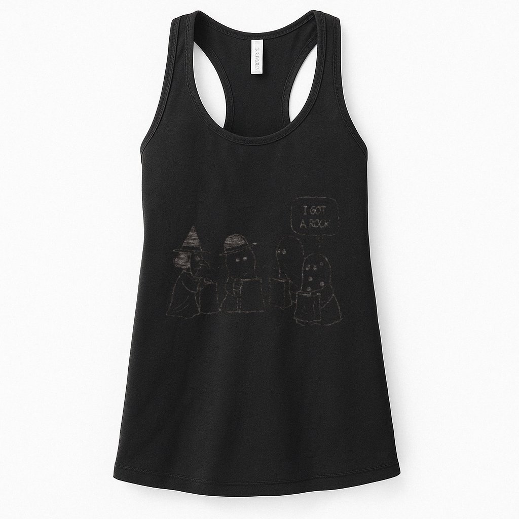 Peanuts Halloween I Got A Rock Womens Tank Top