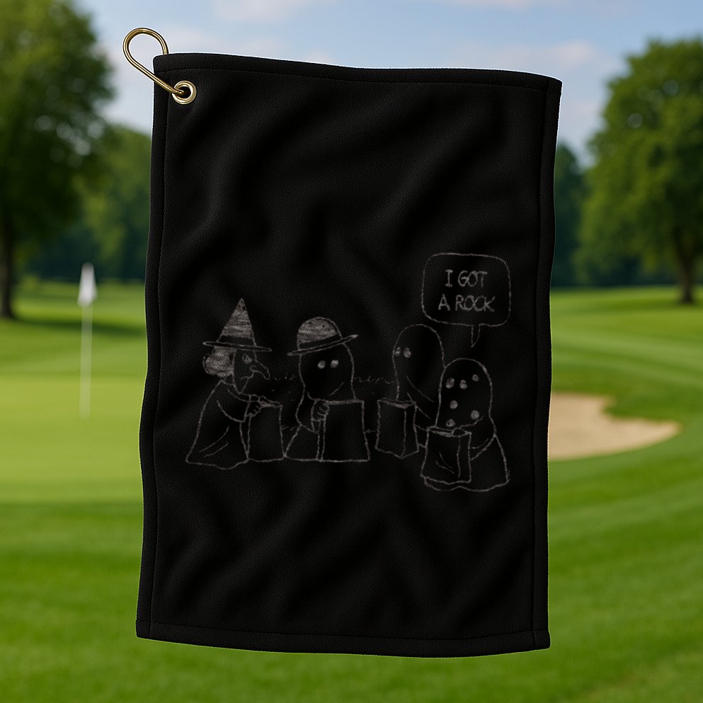 Peanuts Halloween I Got A Rock Golf Towel