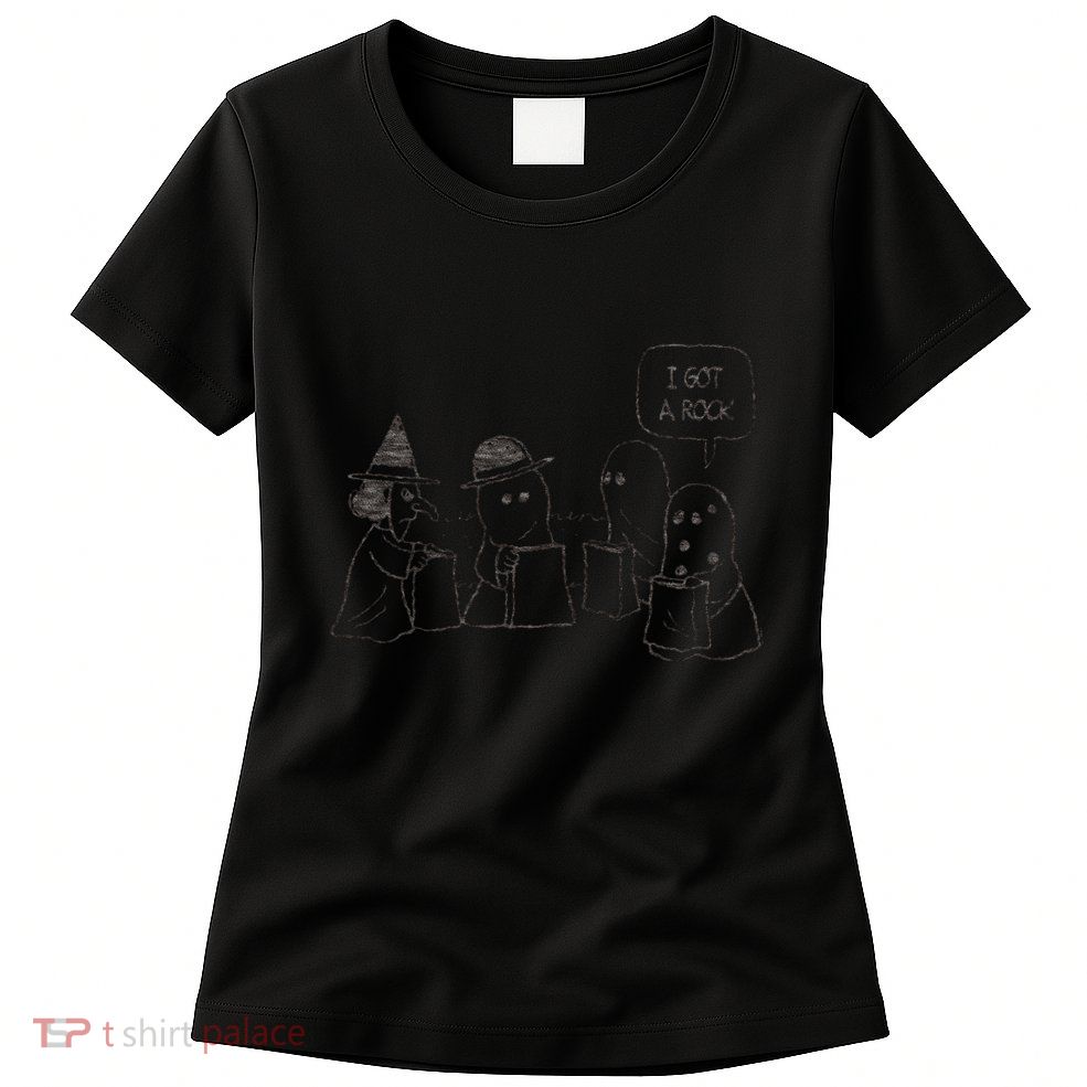 Peanuts Halloween I Got A Rock Womens T-Shirt