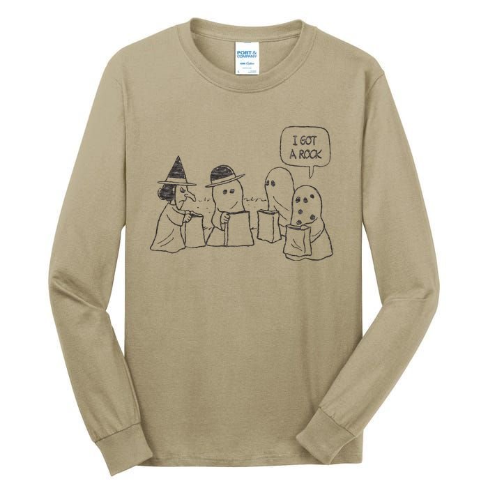 Peanuts Halloween I Got A Rock Tall Long Sleeve T-Shirt