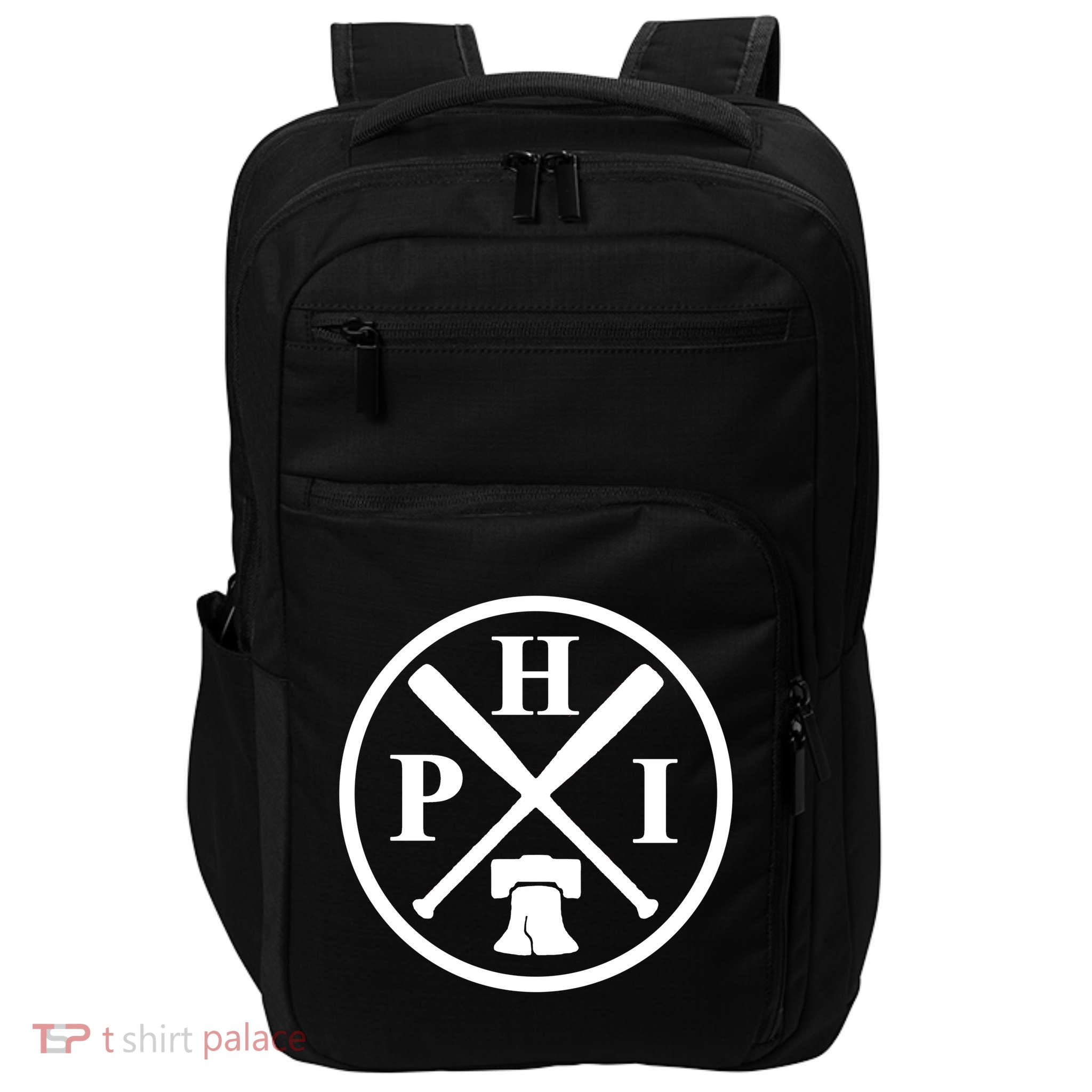 Philadelphia Baseball Emblem Retro Philly Team Impact Tech Backpack