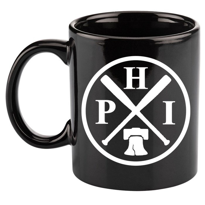 Philadelphia Baseball Emblem Retro Philly Team 11oz C Handle Ceramic Mug