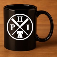 Philadelphia Baseball Emblem Retro Philly Team 11oz C Handle Ceramic Mug