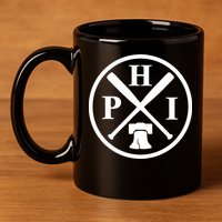 Philadelphia Baseball Emblem Retro Philly Team 11oz C Handle Ceramic Mug