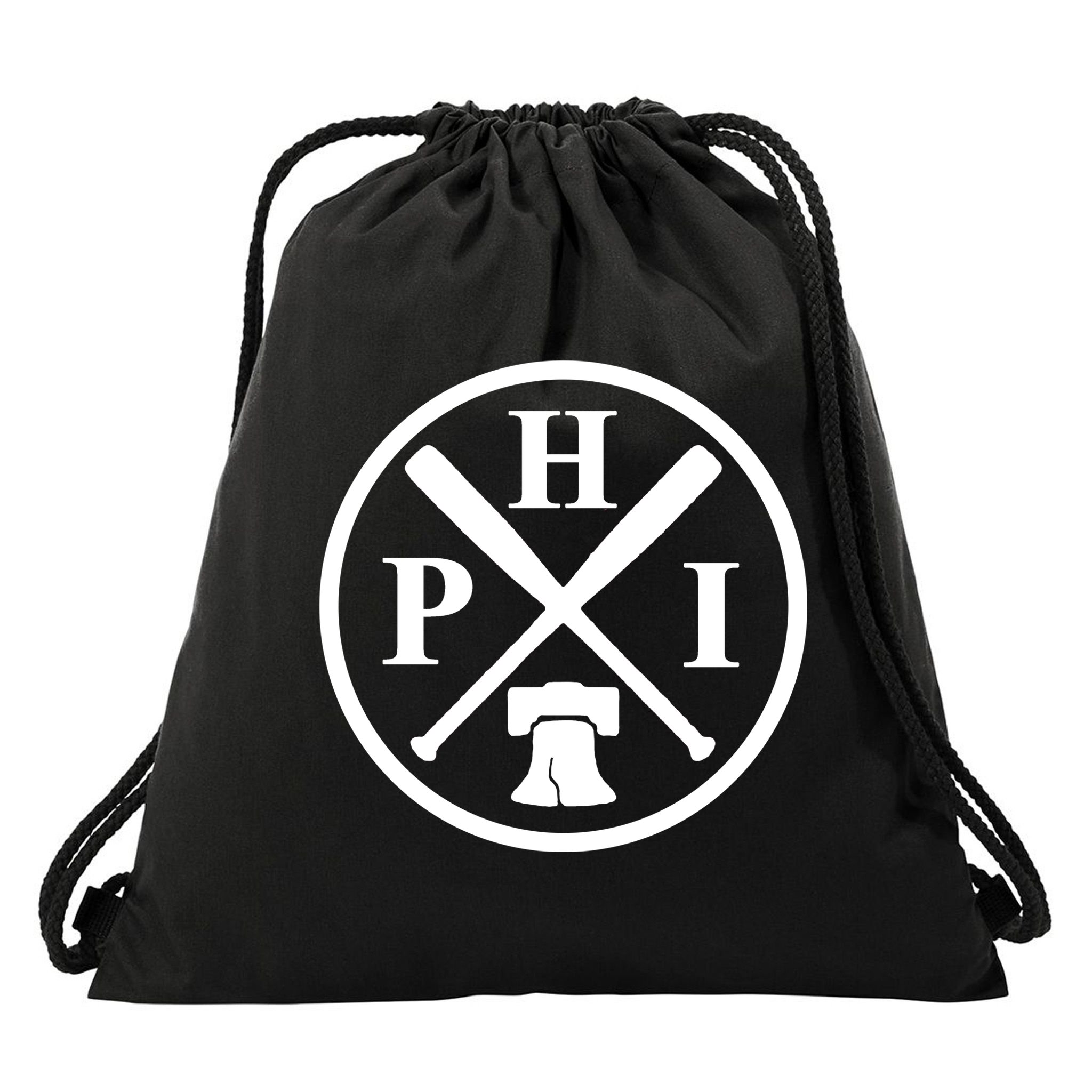 Philadelphia Baseball Emblem Retro Philly Team Drawstring Bag