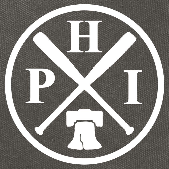 Philadelphia Baseball Emblem Retro Philly Team Cotton Canvas Backpack