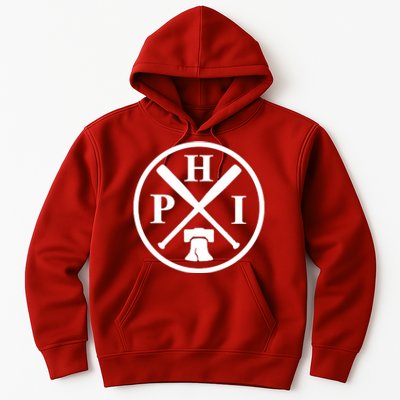 Philadelphia Baseball Emblem Retro Philly Team Hoodie