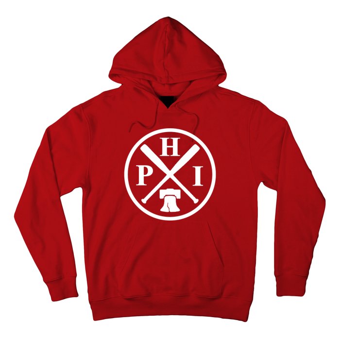 Philadelphia Baseball Emblem Retro Philly Team Hoodie