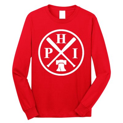 Philadelphia Baseball Emblem Retro Philly Team Long Sleeve Shirt