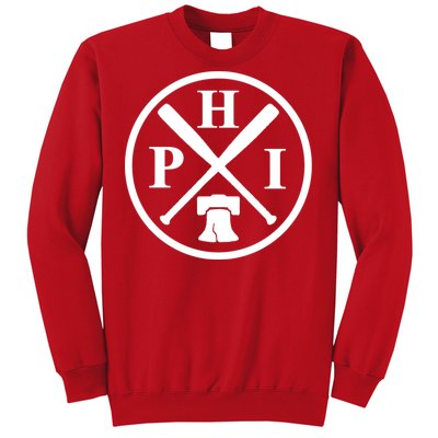 Philadelphia Baseball Emblem Retro Philly Team Sweatshirt