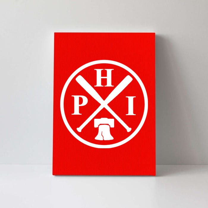 Philadelphia Baseball Emblem Retro Philly Team Canvas