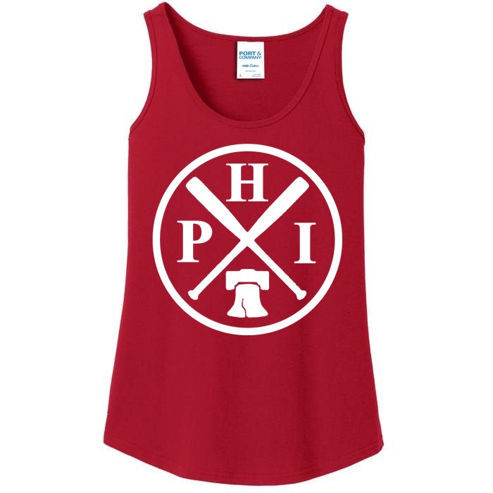 Philadelphia Baseball Emblem Retro Philly Team Ladies Essential Tank