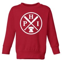 Philadelphia Baseball Emblem Retro Philly Team Toddler Sweatshirt