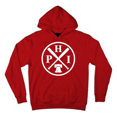 Philadelphia Baseball Emblem Retro Philly Team Tall Hoodie