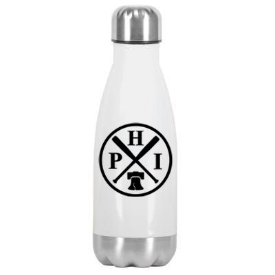 Philadelphia Baseball Emblem Retro Philly Team Stainless Steel Insulated Water Bottle