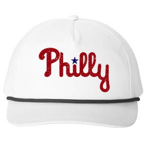 Philadelphia Philly PA Retro Snapback Five-Panel Rope Hat