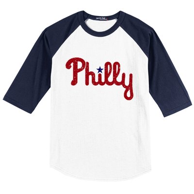 Philadelphia Philly PA Retro Baseball Sleeve Shirt