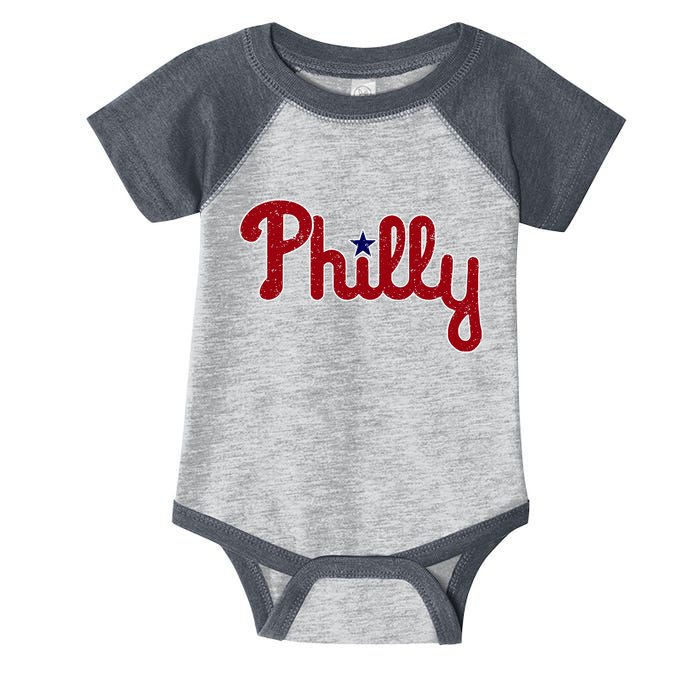 Philadelphia Philly PA Retro Infant Baby Jersey Bodysuit