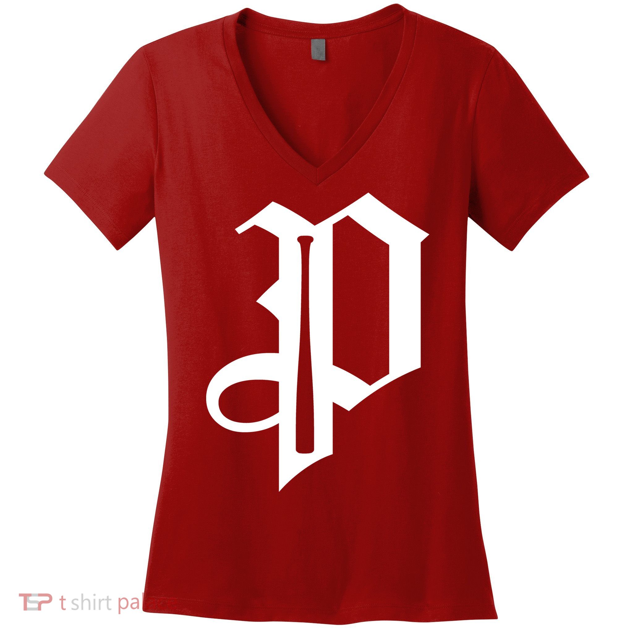 Philadelphia P Baseball Women's V-Neck T-Shirt
