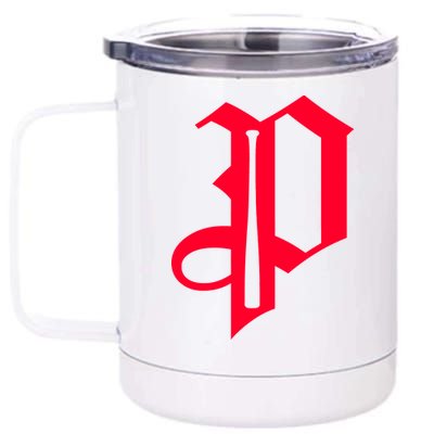 Philadelphia P Baseball 12 oz Stainless Steel Tumbler Cup