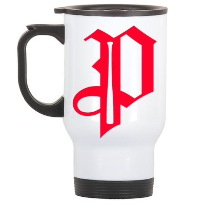 Philadelphia P Baseball Stainless Steel Travel Mug