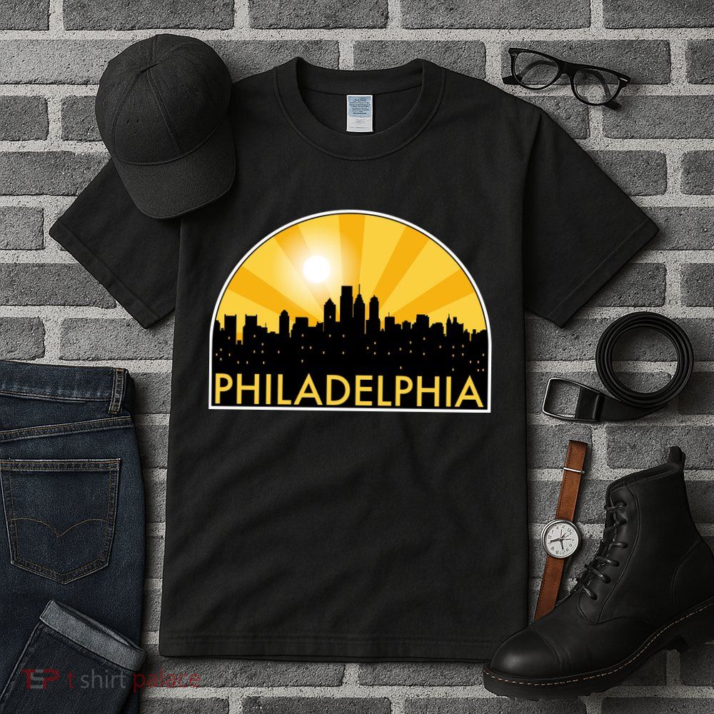 Philadelphia Skyline Burst Tall T-Shirt