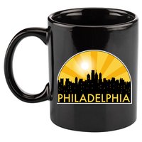 Philadelphia Skyline Burst 11oz C Handle Ceramic Mug