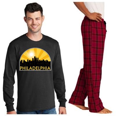 Philadelphia Skyline Burst Long Sleeve Pajama Set