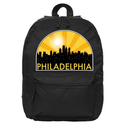 Philadelphia Skyline Burst 16 in Basic Backpack