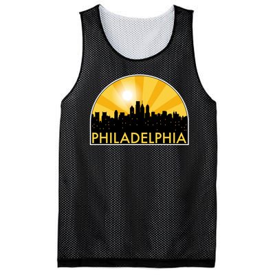 Philadelphia Skyline Burst Mesh Reversible Basketball Jersey Tank