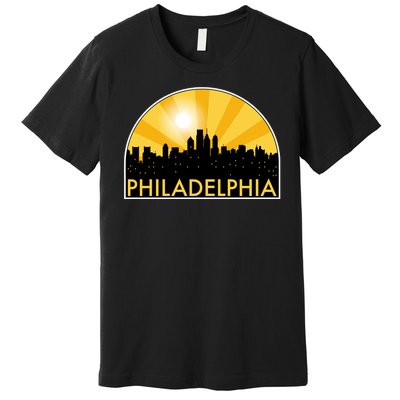 Philadelphia Skyline Burst Premium T-Shirt